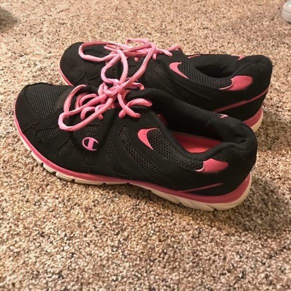 pink champion tennis shoes